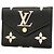 Cartera Louis Vuitton Tri-fold Negro Beige