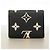 Cartera Louis Vuitton Tri-fold Negro Beige - vista 6