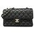 Chanel Matelassé Schultertasche Schwarz