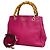 Sac à main Gucci Bamboo en cuir violet