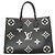 Borsa Tote Louis Vuitton Monogram Empreinte Bicolor OnTheGo MM Nero Beige - vista 13