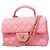 Chanel Matelassé Schultertasche mit Kette Pink