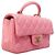 Chanel Matelassé Schultertasche mit Kette Pink - Ansicht 2