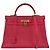 Hermès Hermes Kelly Red Courchevel mit Gold Hardware 35 Rot