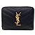 Autre Marque Saint Laurent Cassandra Bi-fold Leather Wallet Black