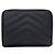 Autre Marque Saint Laurent Cassandra Bi-fold Leather Wallet Black - view 2