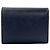 Prada Logo Bi-fold Wallet in Navy Saffiano Leather Navy blue - view 2