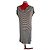 Autre Marque SHE IS SO Vestido Midi a Rayas Negro Blanco