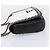 Borsa a tracolla con catena PRADA in pelle Bianco Nero Auth mr2939A - vista 3