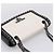 Borsa a tracolla con catena PRADA in pelle Bianco Nero Auth mr2939A - vista 6