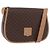 Céline Borsa a tracolla CELINE Macadam PVC Marrone Tono Oro Auth mr3037A