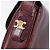 Edge Céline Borsa a tracolla CELINE in pelle Bordeaux Gold Auth ep15984 D'oro Bordò - vista 19