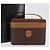 Céline Necessaire per cosmetici CELINE Macadam Vanity PVC Brown Gold Tone Auth ki6895M Marrone - vista 12