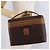 Céline Necessaire per cosmetici CELINE Macadam Vanity PVC Brown Gold Tone Auth ki6895M Marrone - vista 23