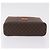 Céline Necessaire per cosmetici CELINE Macadam Vanity PVC Brown Gold Tone Auth ki6895M Marrone - vista 5