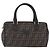 Borsa a mano FENDI Zucca Canvas PVC Nero Marrone Auth ka6311 - vista 13
