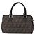 Borsa a mano FENDI Zucca Canvas PVC Nero Marrone Auth ka6311 - vista 2