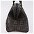 Borsa a mano FENDI Zucca Canvas PVC Nero Marrone Auth ka6311 - vista 3