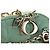 Christian Dior Cannage Chain Shoulder Phone Pouch Lamb Skin 2way Auth 203691V D'oro Verde - vista 22