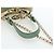 Christian Dior Cannage Chain Shoulder Phone Pouch Lamb Skin 2way Auth 203691V D'oro Verde - vista 7