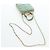 Christian Dior Cannage Chain Shoulder Phone Pouch Lamb Skin 2way Auth 203691V D'oro Verde - vista 8