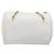 Borsa a Tracolla con Catena Christian Dior Pelle Bianca Tono Oro Auth bs37056A Bianco - vista 2