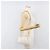 Borsa a Tracolla con Catena Christian Dior Pelle Bianca Tono Oro Auth bs37056A Bianco - vista 22