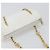 Borsa a Tracolla con Catena Christian Dior Pelle Bianca Tono Oro Auth bs37056A Bianco - vista 6