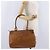 Bolsa Tote Coach em Couro Marrom Prata Auth 204986A - vista 24