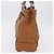 Bolsa Tote Coach em Couro Marrom Prata Auth 204986A - vista 3