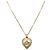Collar Christian Dior Strass Metal Tono Dorado Auth ka6386