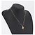 Collar Christian Dior Strass Metal Tono Dorado Auth ka6386 - vista 15