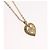 Collar Christian Dior Strass Metal Tono Dorado Auth ka6386 - vista 3