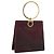 Borsa Salvatore Ferragamo Gancini in pelle Bordeaux Gold Auth 206353A