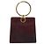 Borsa Salvatore Ferragamo Gancini in pelle Bordeaux Gold Auth 206353A - vista 13