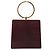 Borsa Salvatore Ferragamo Gancini in pelle Bordeaux Gold Auth 206353A - vista 2