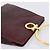 Borsa Salvatore Ferragamo Gancini in pelle Bordeaux Gold Auth 206353A - vista 6