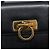 Borsa Salvatore Ferragamo Gancini in pelle 2way Nero Oro Auth ka6377 D'oro - vista 22