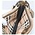 BURBERRY Nova Check Schultertasche PVC Leather Gold Auth 204889V Golden - Ansicht 20