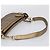 BURBERRY Nova Check Schultertasche PVC Leather Gold Auth 204889V Golden - Ansicht 7