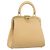 Borsa Christian Dior in pelle beige e oro autentica ep15958 D'oro