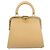 Borsa Christian Dior in pelle beige e oro autentica ep15958 D'oro - vista 13