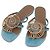Hermès Sandalias HERMES Suede 36 Light Blue Auth 203814V Azul claro