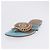 Hermès Sandalias HERMES Suede 36 Light Blue Auth 203814V Azul claro - vista 15