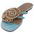 Hermès Sandalias HERMES Suede 36 Light Blue Auth 203814V Azul claro - vista 2