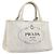 PRADA Canapa PM Handtasche Canvas Gray Gold Auth ep15913 Braun Golden