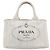 PRADA Canapa PM Handtasche Canvas Gray Gold Auth ep15913 Braun Golden - Ansicht 13
