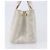 PRADA Canapa PM Handtasche Canvas Gray Gold Auth ep15913 Braun Golden - Ansicht 4