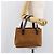 Céline Bolsa de mão CELINE C Macadam Canvas Suede Brown Gold Auth ep15941 Marrom Dourado - vista 24