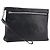 Borsa a pochette VERSACE in pelle nera e argento Auth bs37152A Nero